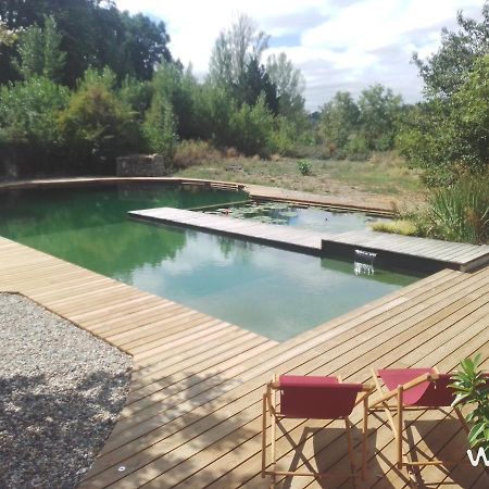 Gite Les Cabanes De Fallot Pour 15 Personnes - Piscine Naturelle L'isle-Bouzon Exterior foto